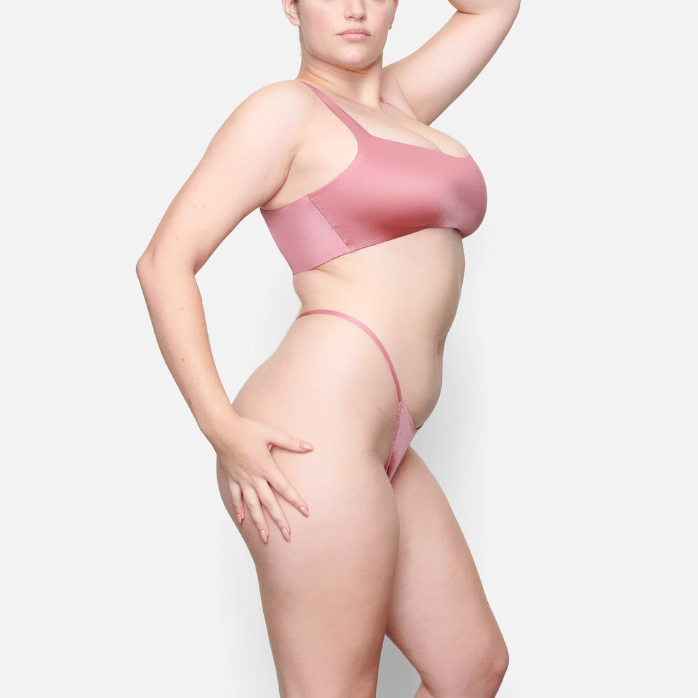 Skims STRETCH SATIN DIP Thong Ruzove | VDKC-40295