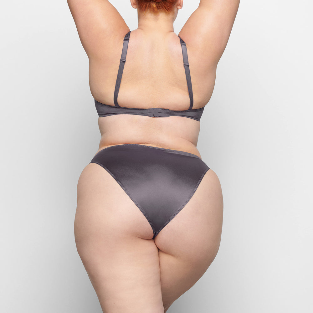 Skims STRETCH SATIN HIGH LEG Bikini Nachový | UBTV-39871