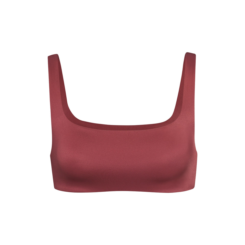 Skims STRETCH SATIN Square Neck Bra Ruzove | HWXF-36145