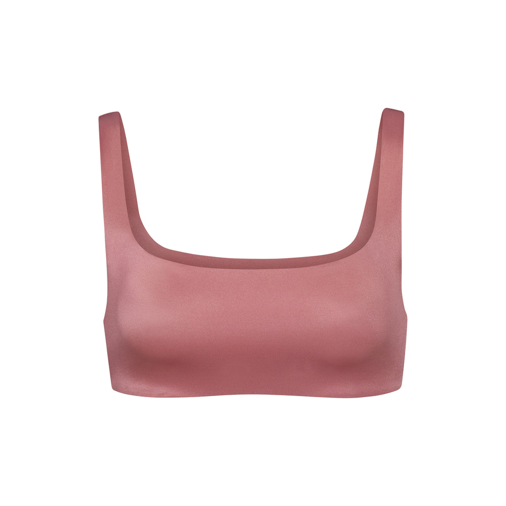 Skims STRETCH SATIN Square Neck Bra Ruzove | PRWT-14356