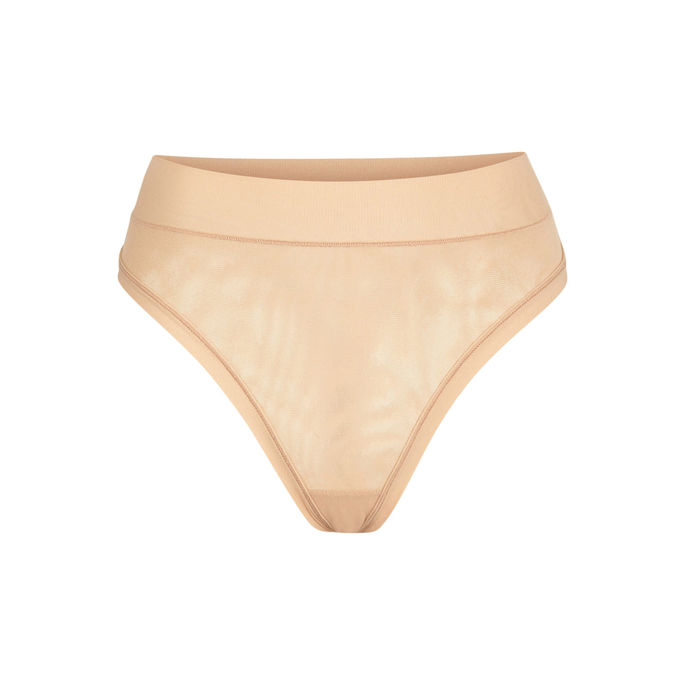 Skims SUMMER MESH MID WAIST Thong Béžové | BDAT-16328