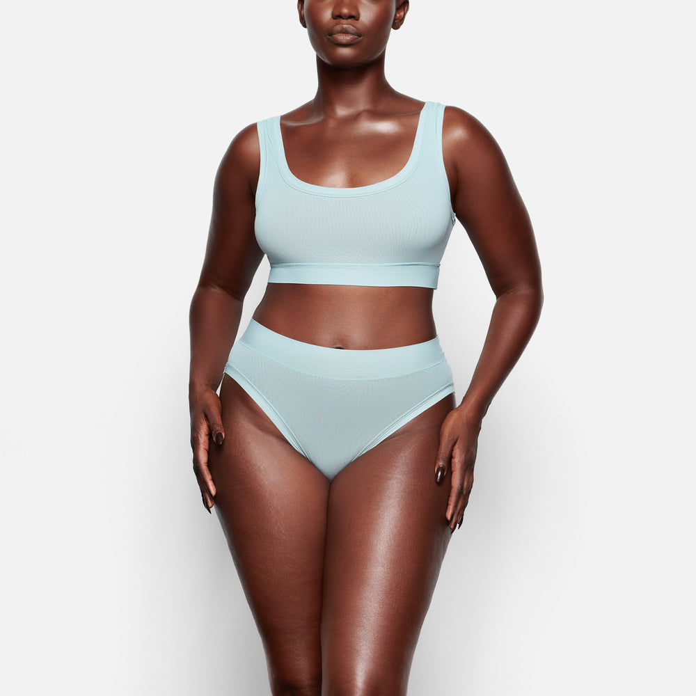 Skims SUMMER MESH SCOOP Bralette Modre | LAUQ-87149