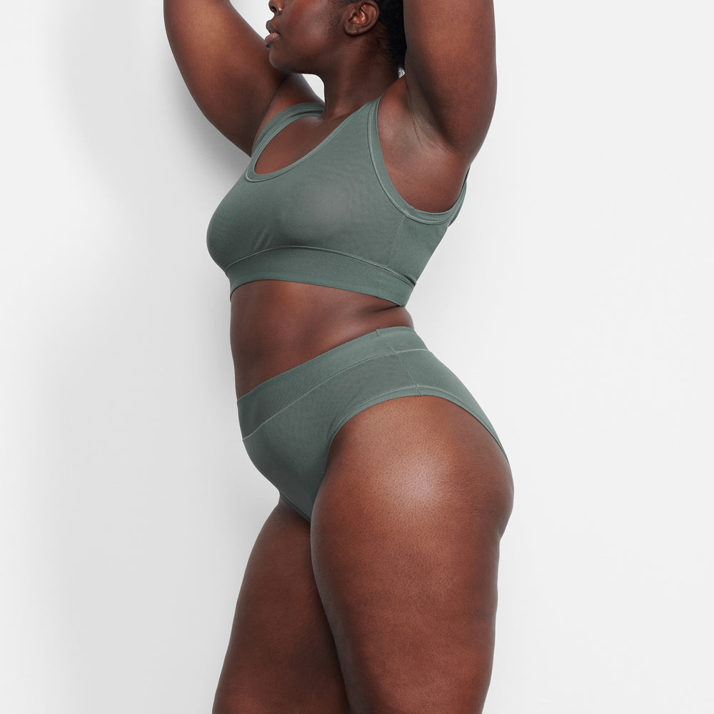 Skims SUMMER MESH SCOOP Bralette Tmavo | NTJX-01947