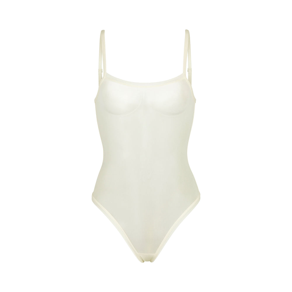 Skims SUMMER MESH Strappy Bodysuit Biele | EWYI-76915