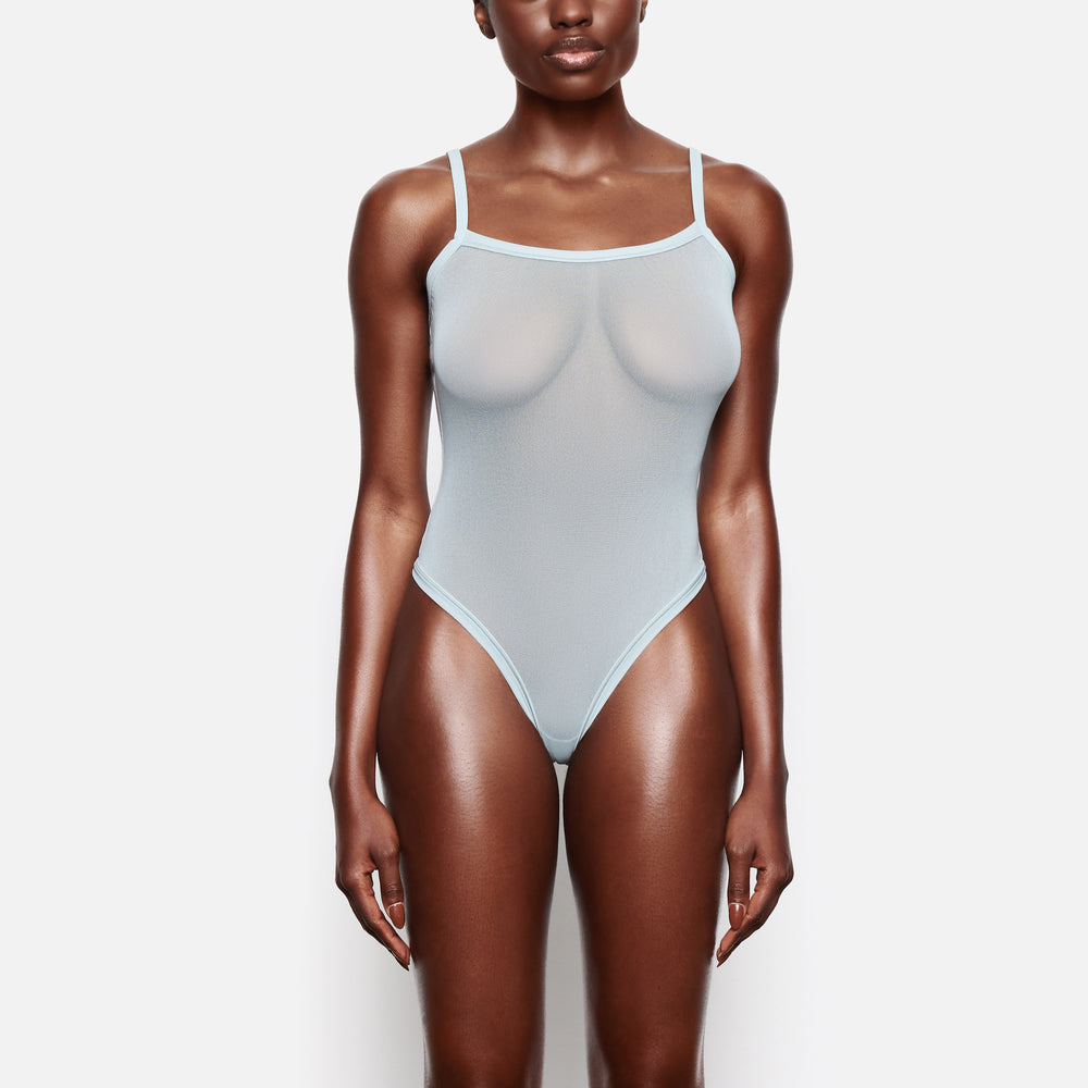 Skims SUMMER MESH Strappy Bodysuit Modre | YNKM-17240