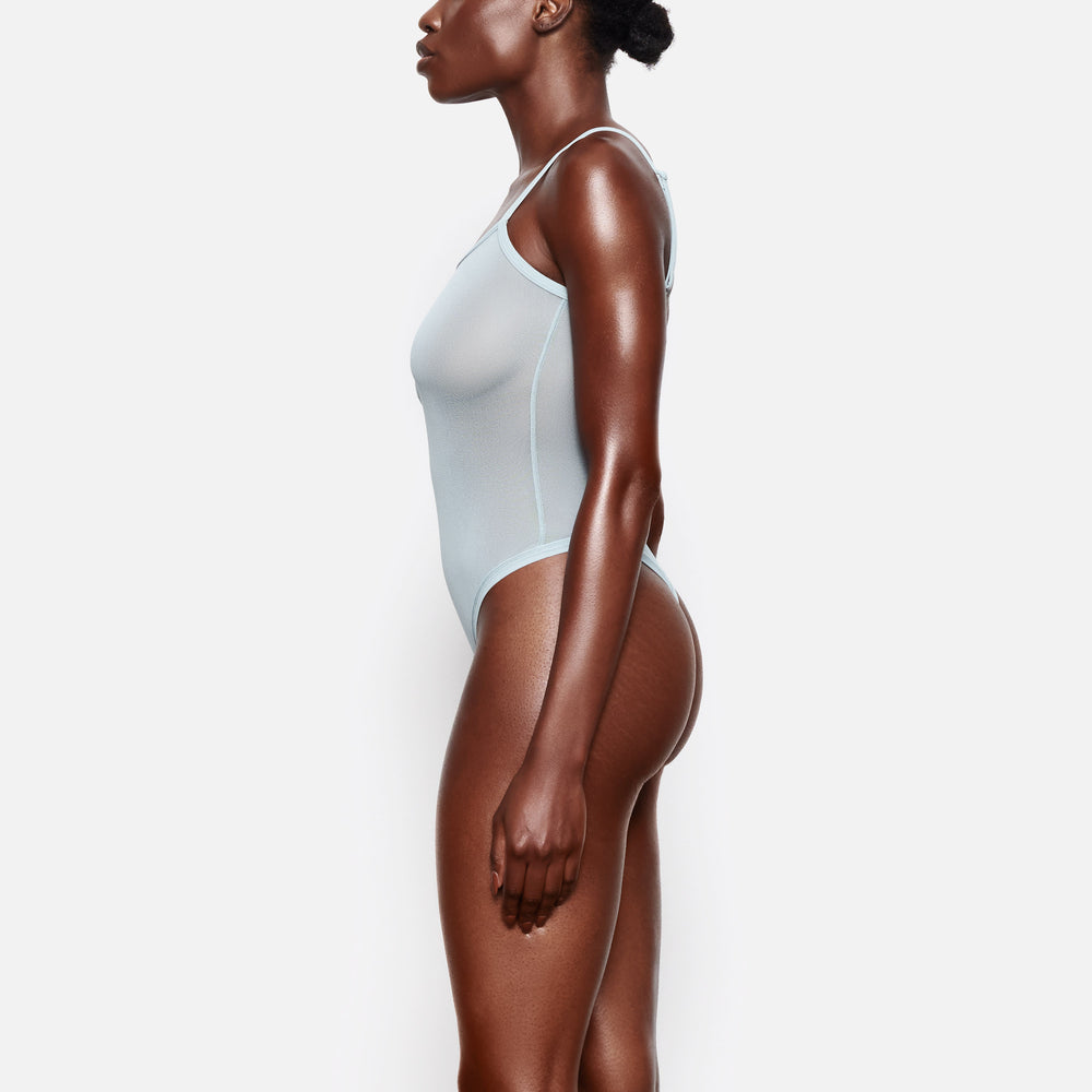 Skims SUMMER MESH Strappy Bodysuit Modre | YNKM-17240