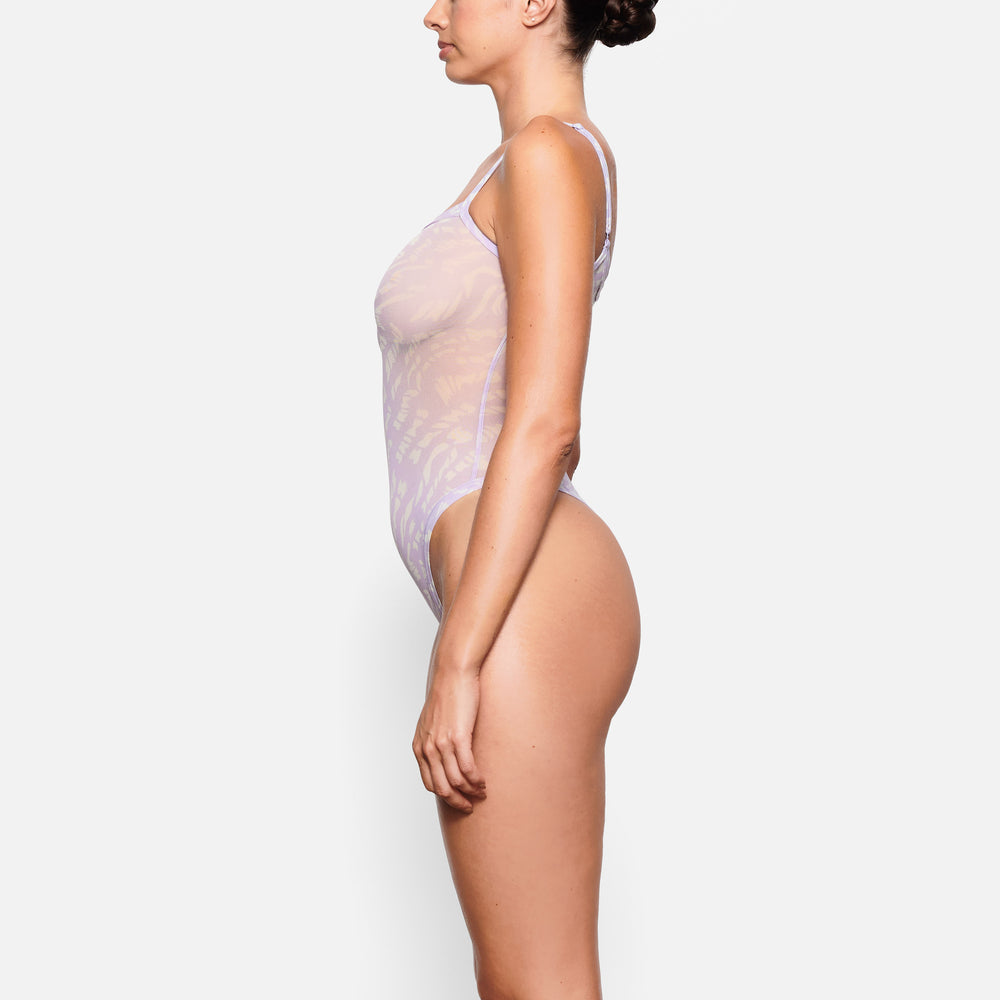Skims SUMMER MESH Strappy Bodysuit Svetlo Nachový | YNGZ-16084
