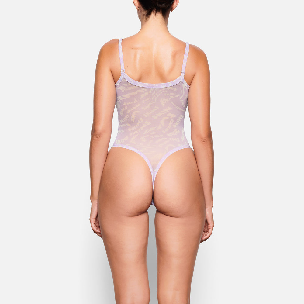Skims SUMMER MESH Strappy Bodysuit Svetlo Nachový | YNGZ-16084