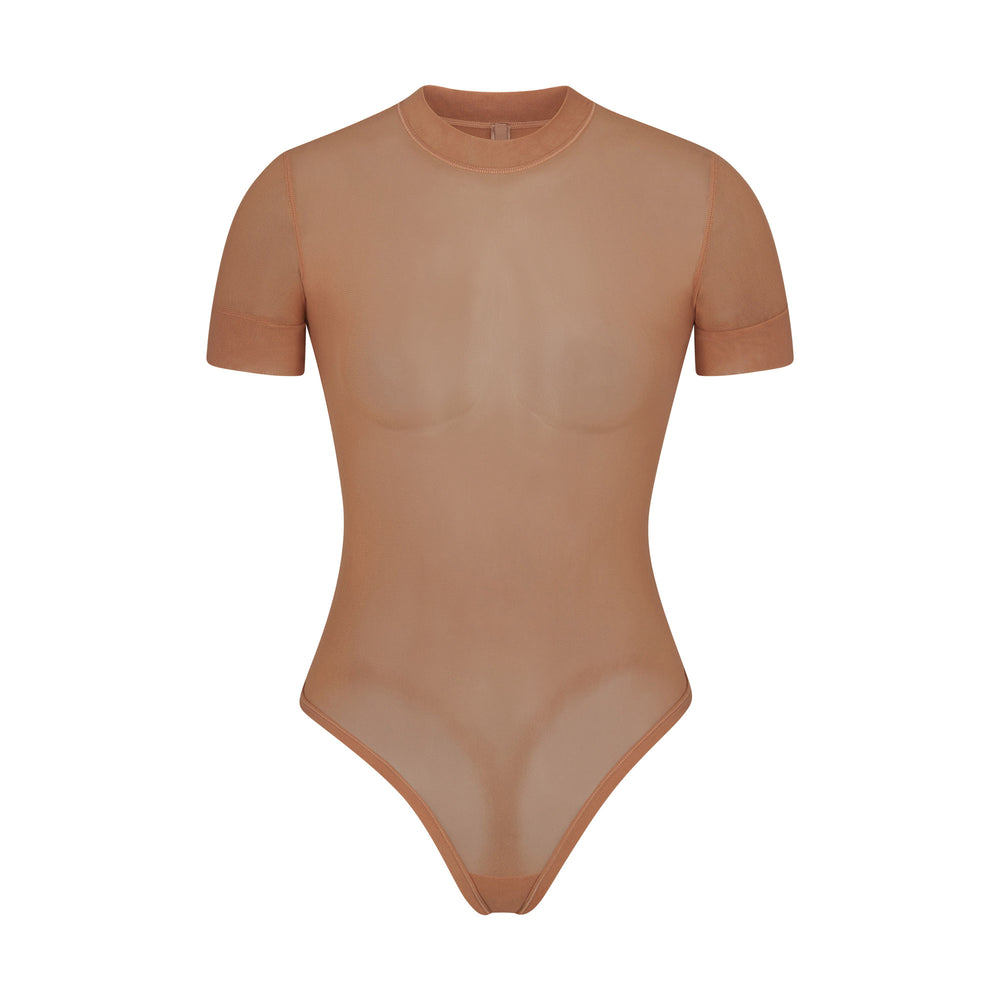 Skims SUMMER MESH T-shirt Bodysuit Marhule | DHPL-52147