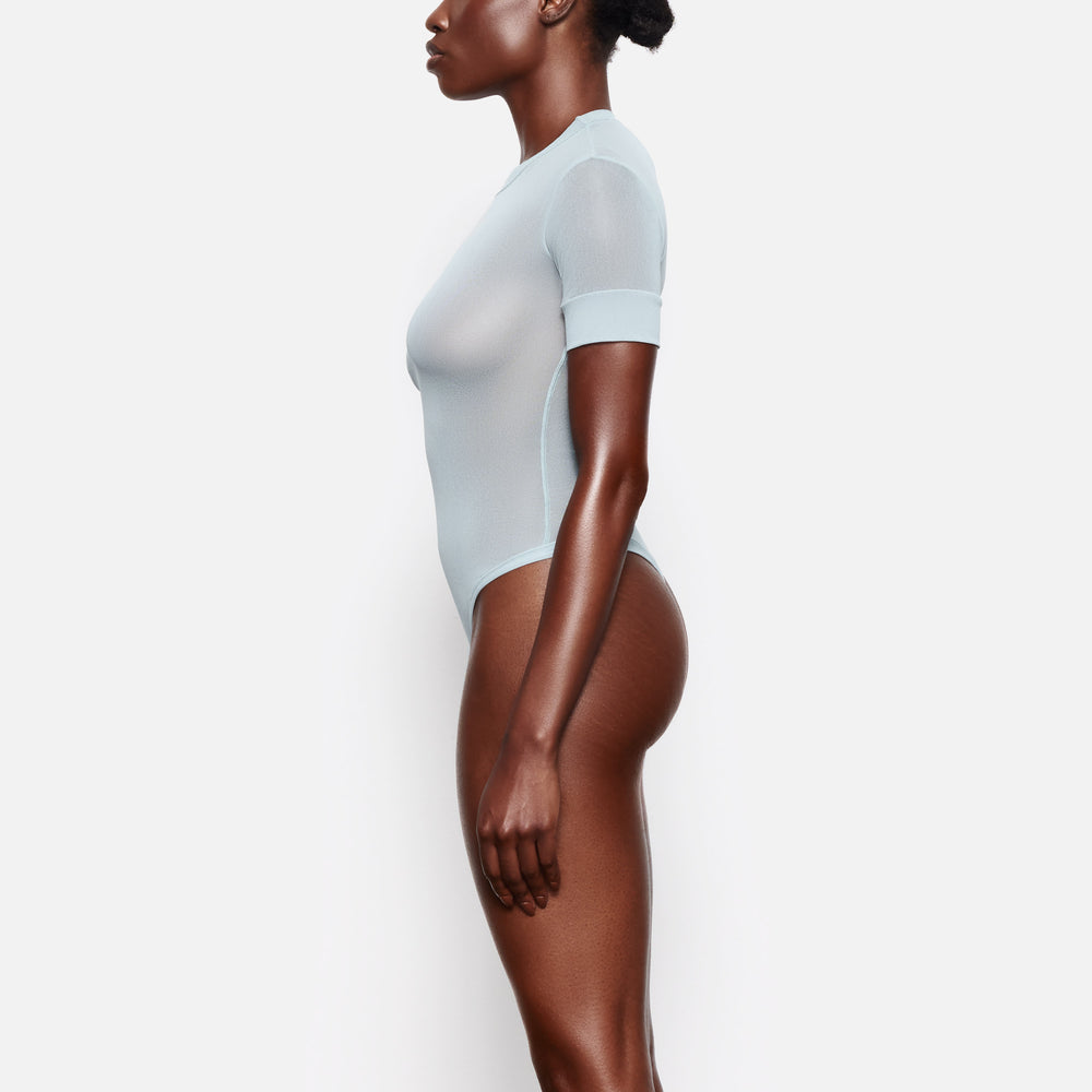 Skims SUMMER MESH T-shirt Bodysuit Modre | UYFT-13689