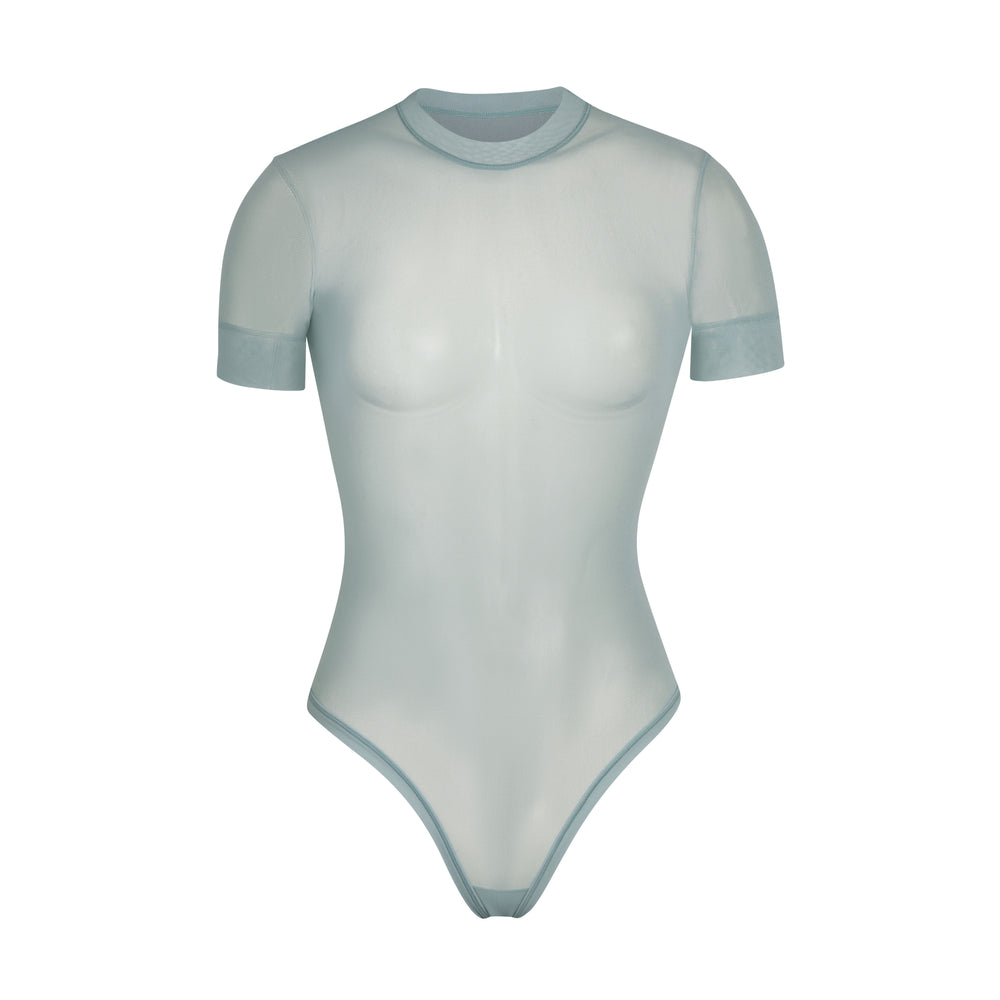 Skims SUMMER MESH T-shirt Bodysuit Modre | UYFT-13689