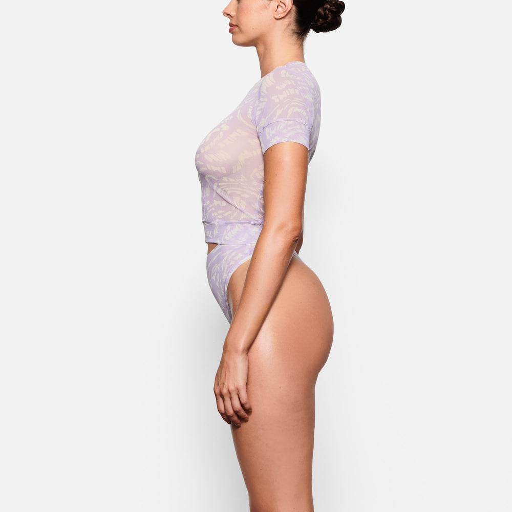 Skims SUMMER MESH T-shirt Svetlo Nachový | GELO-01478