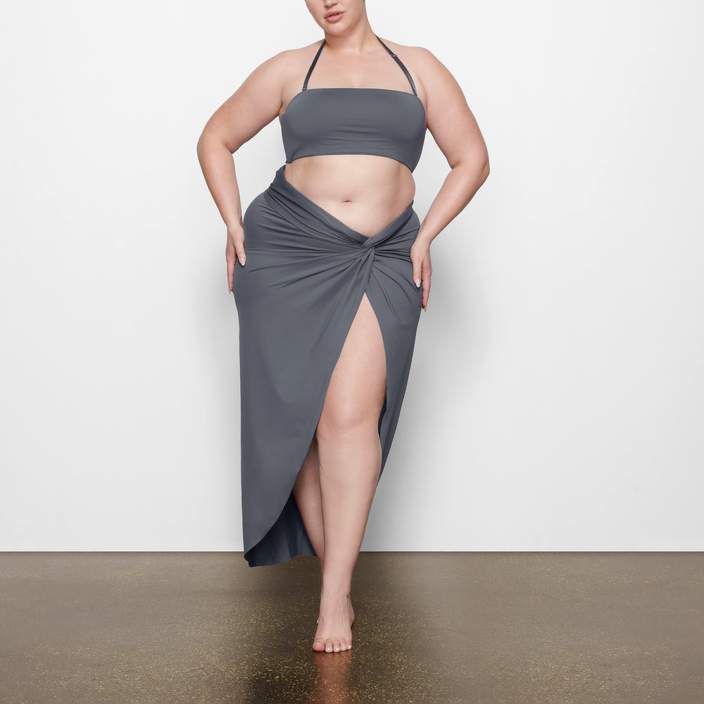 Skims SWIM BANDEAU BIKINI TOP Two Pieces Tmavo Siva | WJND-81063