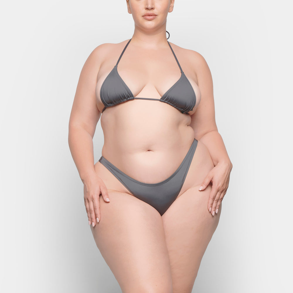 Skims SWIM DIPPED MID WAIST BOTTOMS Two Pieces Tmavo Siva | TQHM-37294
