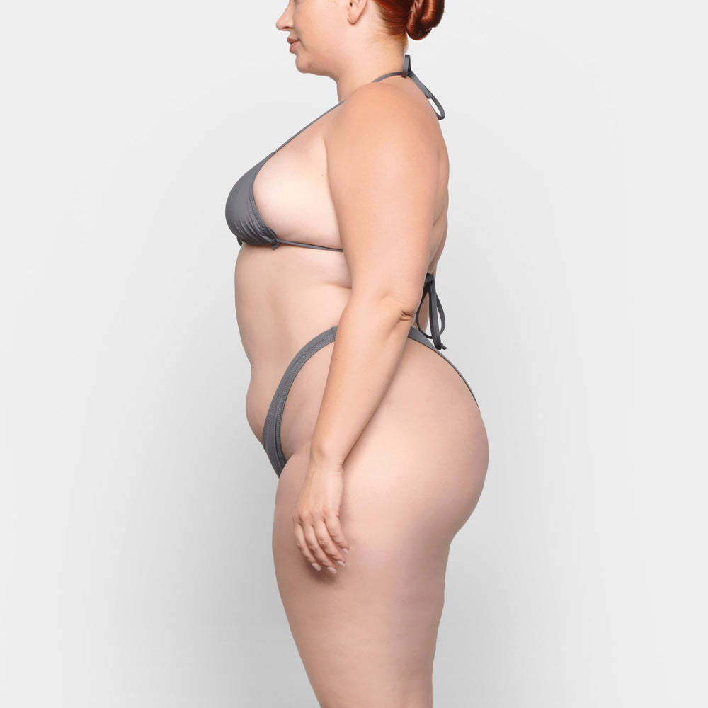 Skims SWIM DIPPED MID WAIST BOTTOMS Two Pieces Tmavo Siva | TQHM-37294