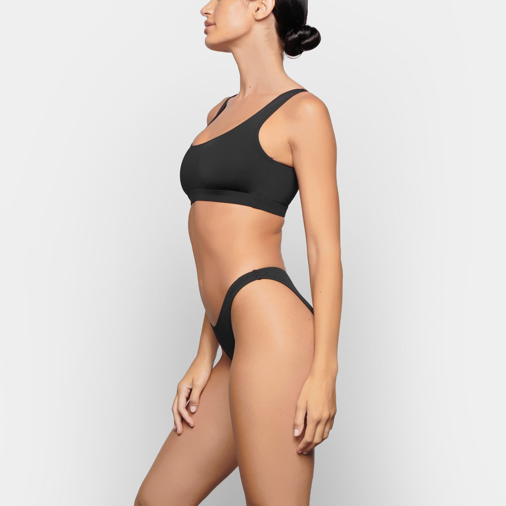 Skims SWIM DIPPED MID WAIST BOTTOMS Two Pieces Čierne | XAQO-69845