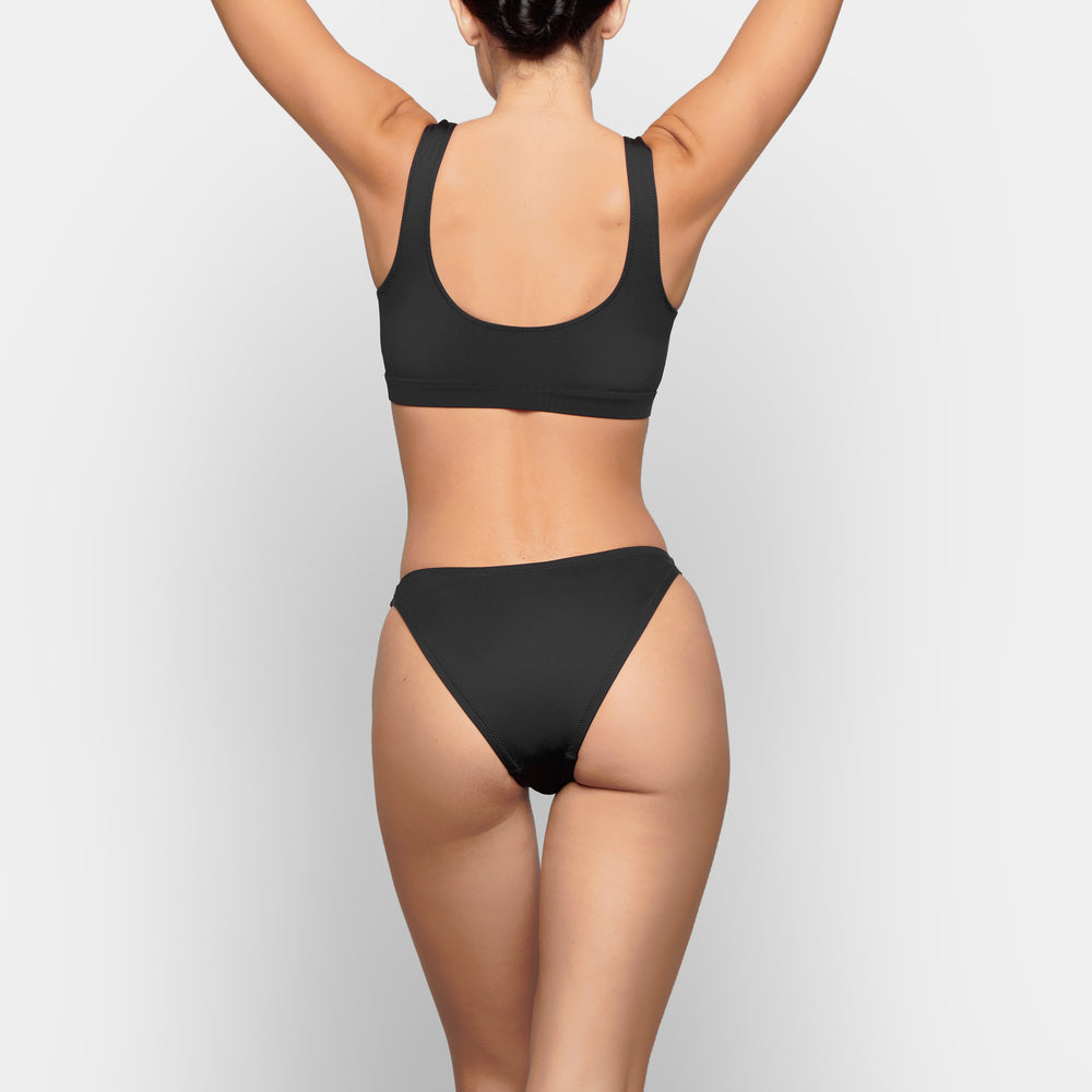 Skims SWIM DIPPED MID WAIST BOTTOMS Two Pieces Čierne | XAQO-69845