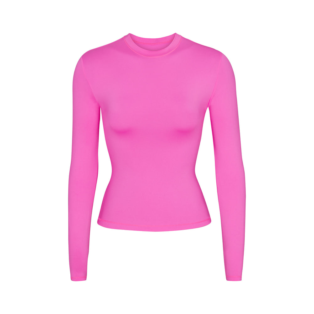 Skims SWIM LONG SLEEVE SHIRT Cover Ups Ruzove | AWNY-18950