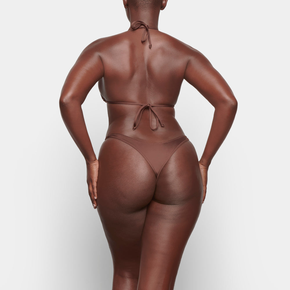 Skims SWIM MICRO TANGA BIKINI BOTTOMS Two Pieces Čokoláda | RSED-70695