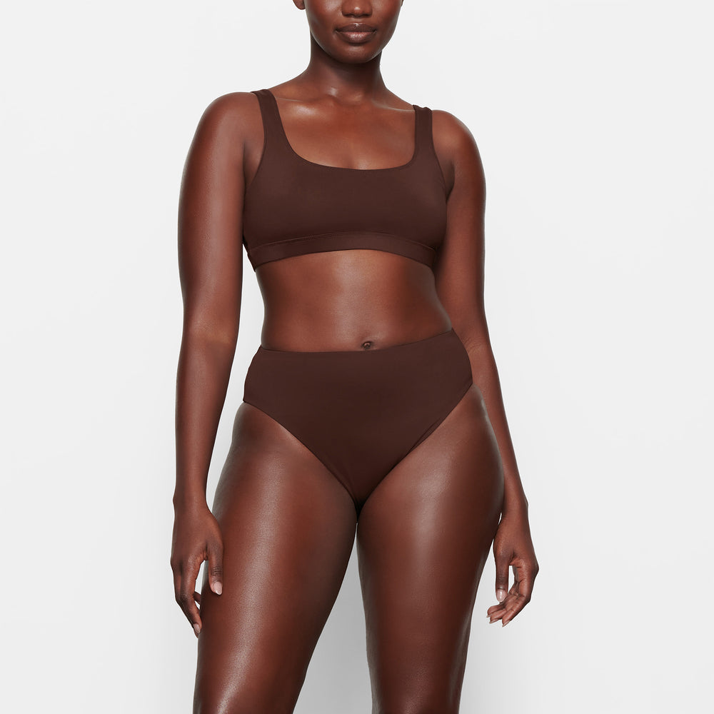 Skims SWIM MID WAIST BOTTOMS Two Pieces Čokoláda | LRZJ-70213
