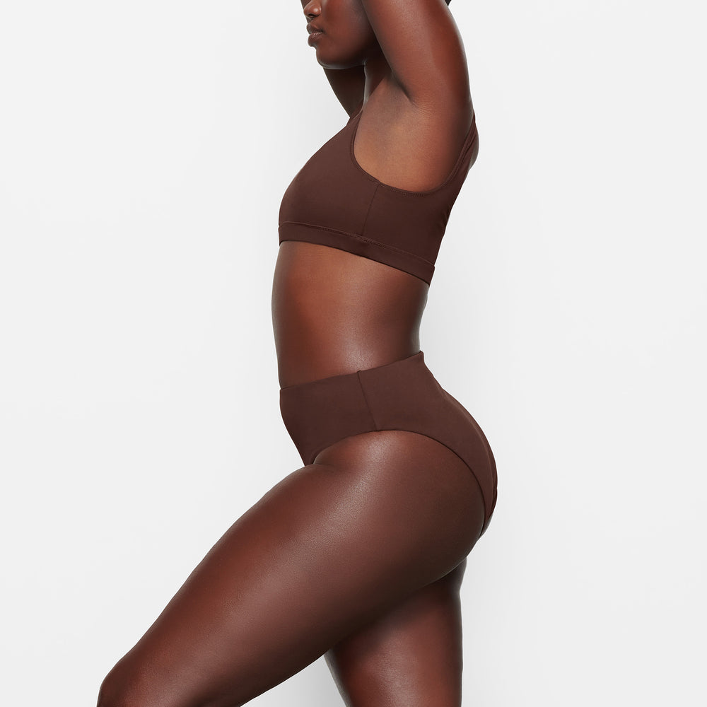 Skims SWIM MID WAIST BOTTOMS Two Pieces Čokoláda | LRZJ-70213