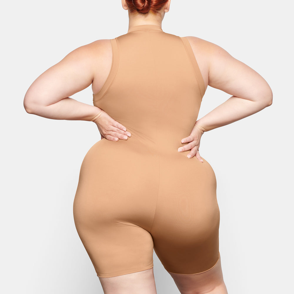 Skims SWIM MOCK NECK CYCLE SUIT One Piece Béžové | IKXN-15729
