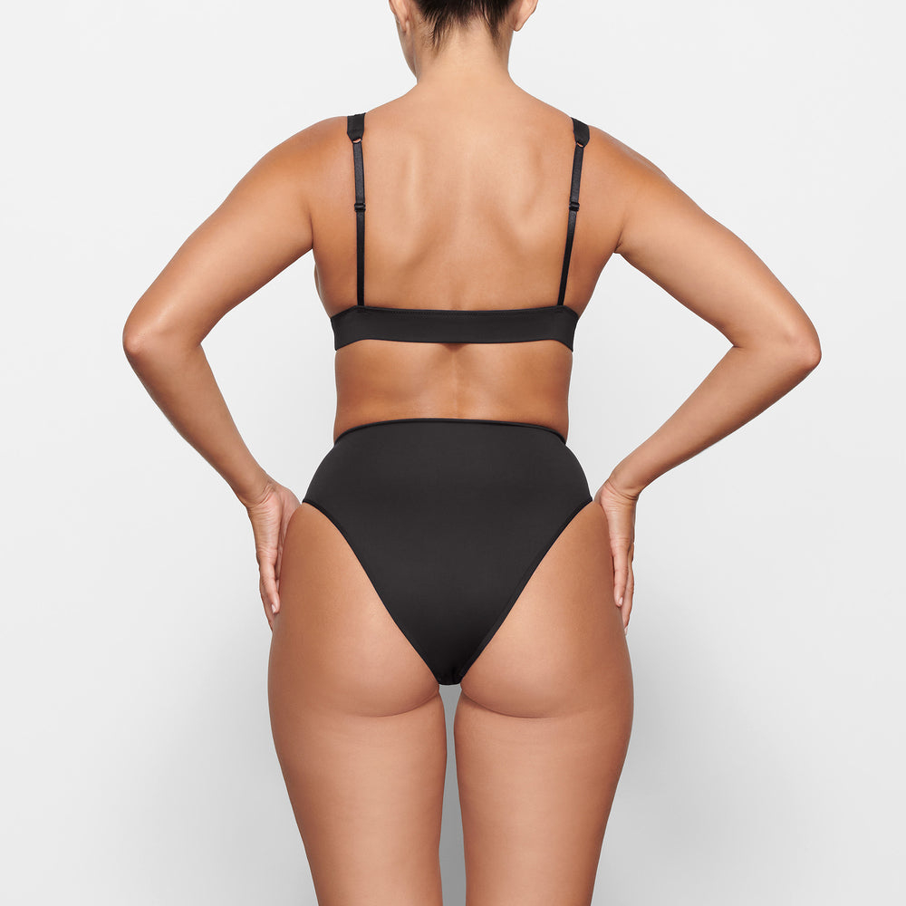 Skims SWIM PLUNGE Bikini Top Čierne | SIGC-68753