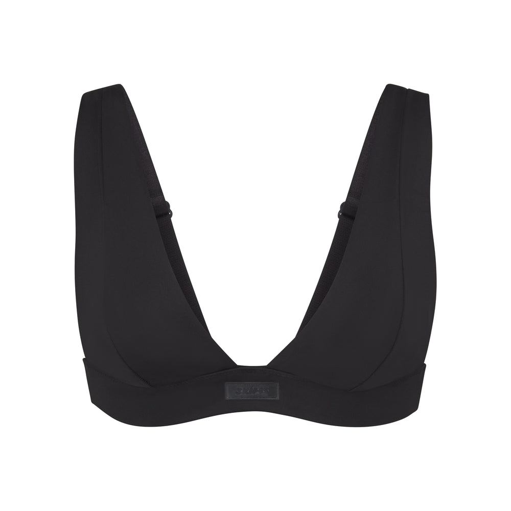 Skims SWIM PLUNGE Bikini Top Čierne | SIGC-68753