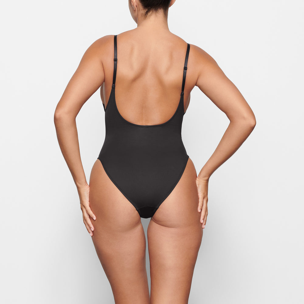 Skims SWIM SCOOP NECK One Piece Čierne | BPXY-63518