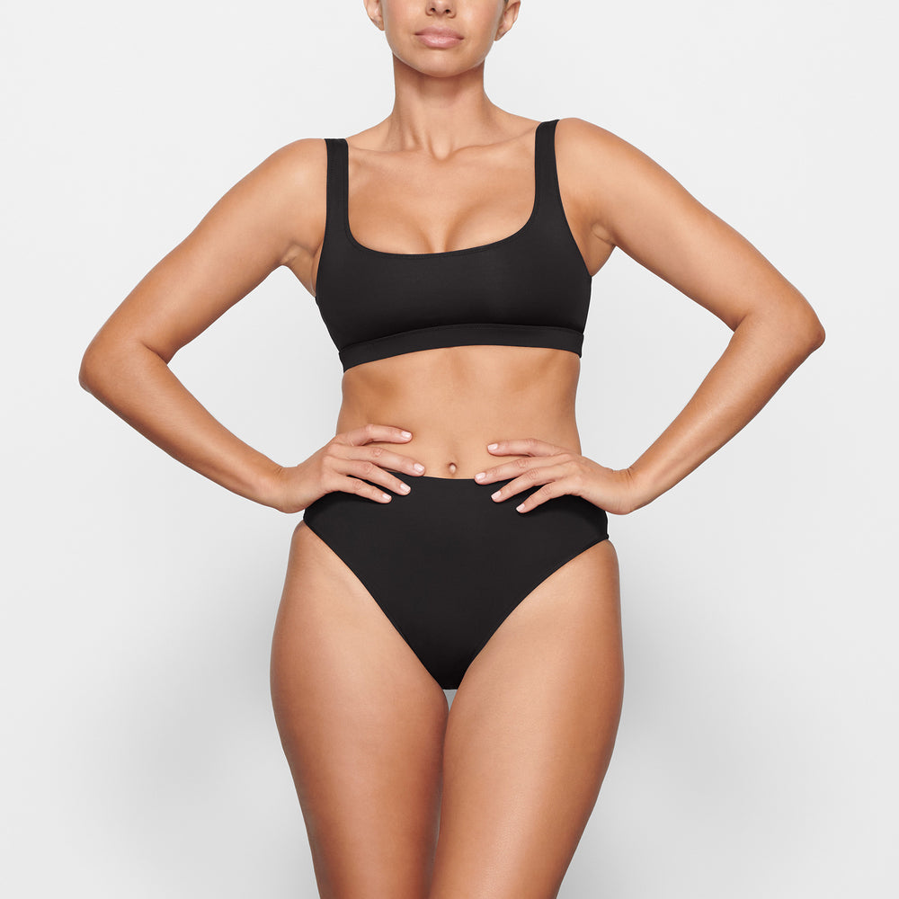 Skims SWIM TANK Bikini Top Čierne | XQLV-51627