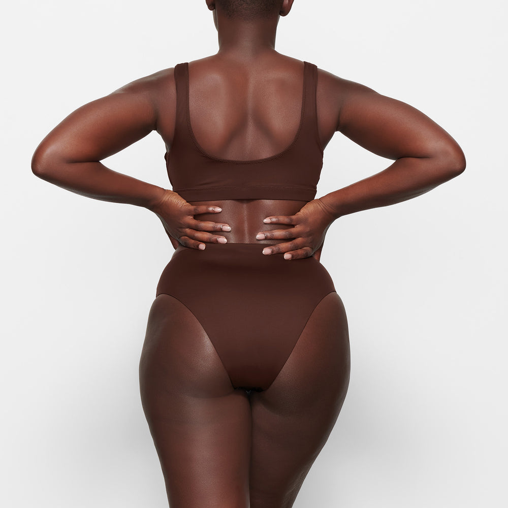 Skims SWIM TANK Bikini Top Čokoláda | TZNX-81647