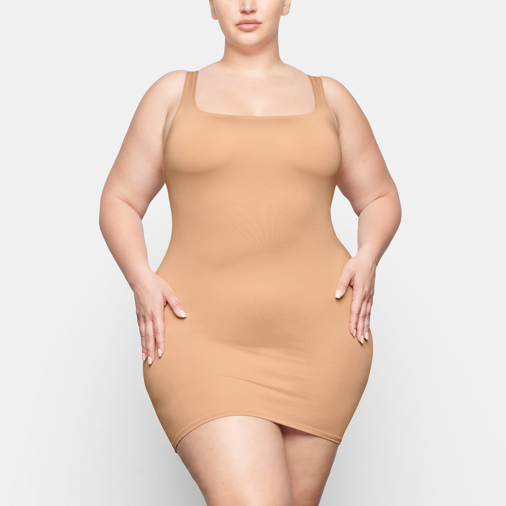 Skims SWIM TANK Dress Béžové | VDHG-46957