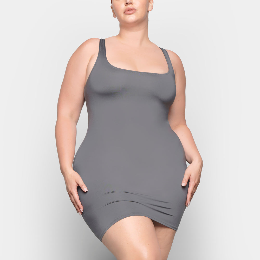 Skims SWIM TANK Dress Tmavo Siva | CRXL-05374