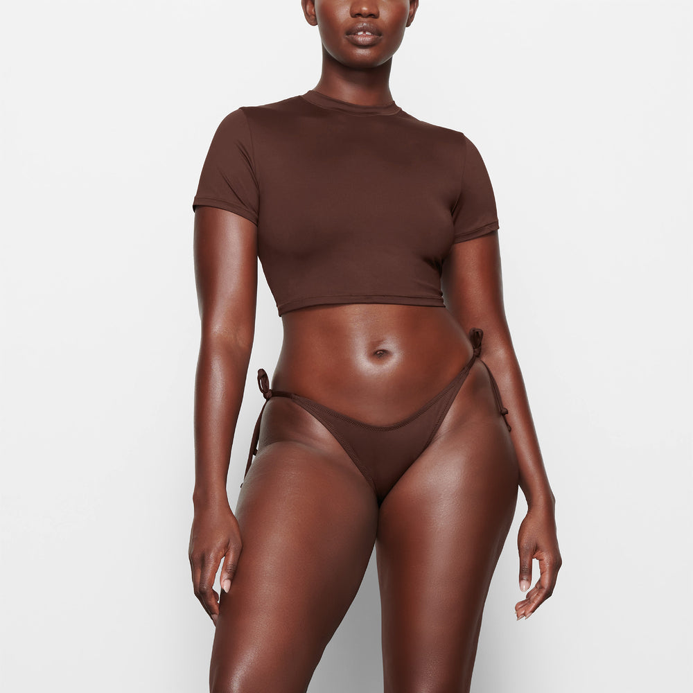 Skims SWIM T-shirt Čokoláda | BSLU-58043