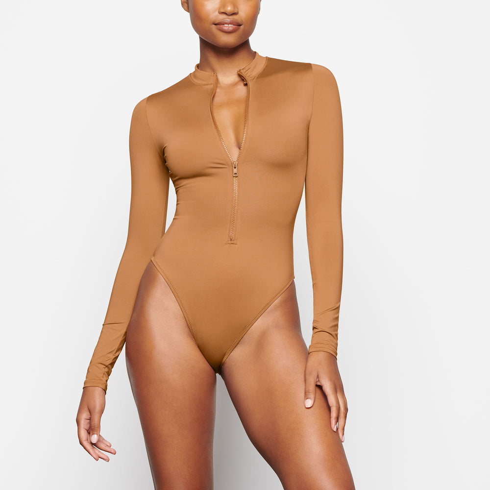 Skims SWIM ZIP FRONT LONG SLEEVE One Piece Marhule | VJFX-71645