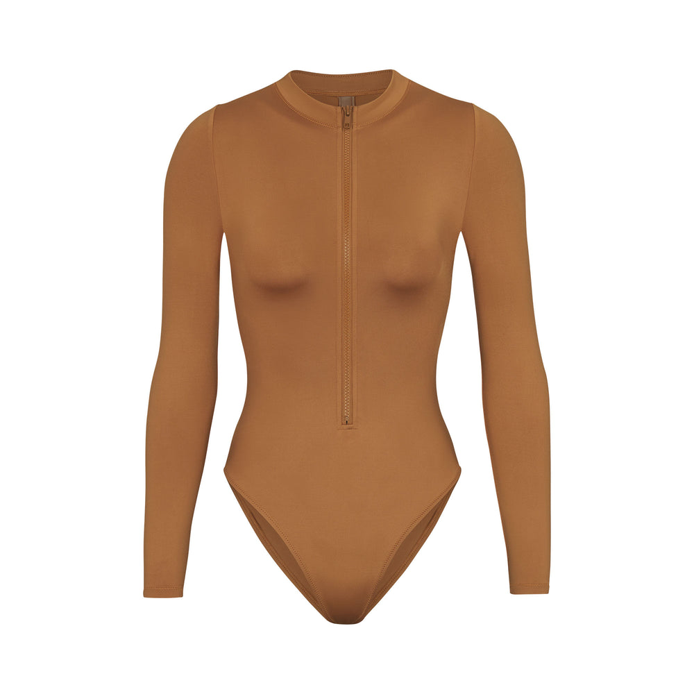 Skims SWIM ZIP FRONT LONG SLEEVE One Piece Marhule | VJFX-71645