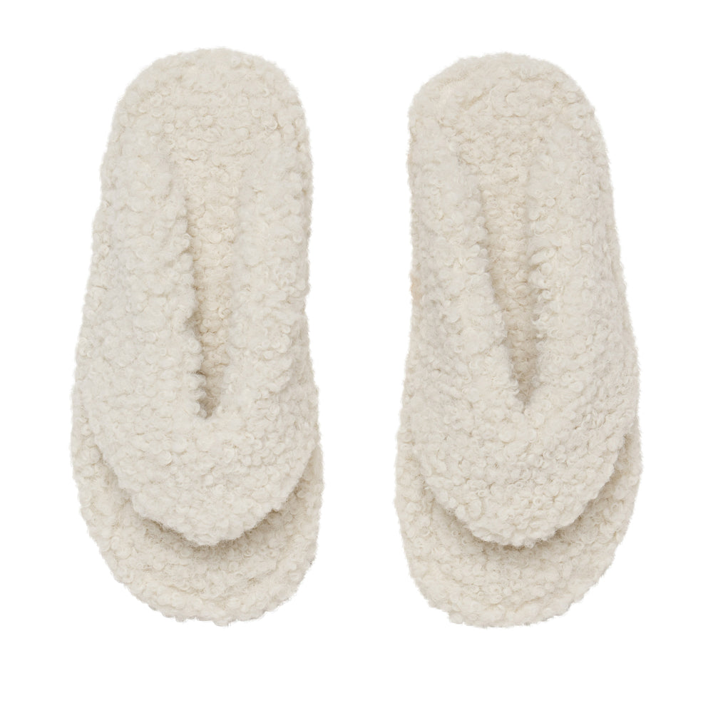 Skims TEDDY Papuce Biele | XYWI-13985
