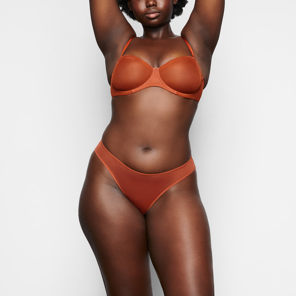 Skims ULTRA FINE MESH Bikini Hnede | VOHP-25863