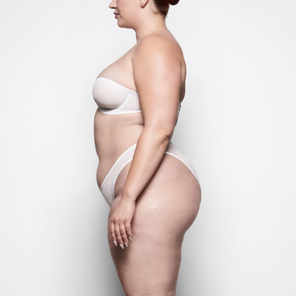 Skims ULTRA FINE MESH Strapless Bra Biele | VHML-89245