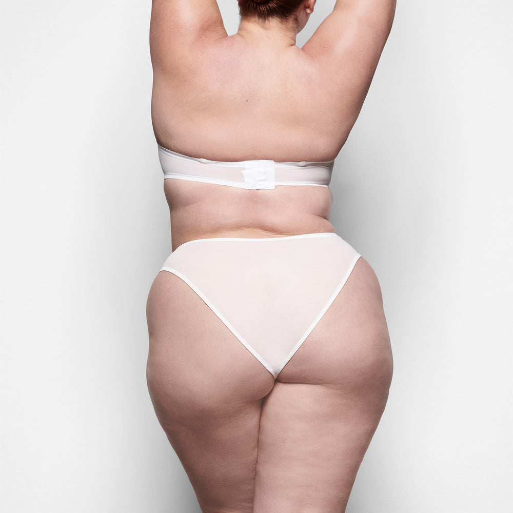 Skims ULTRA FINE MESH Strapless Bra Biele | VHML-89245