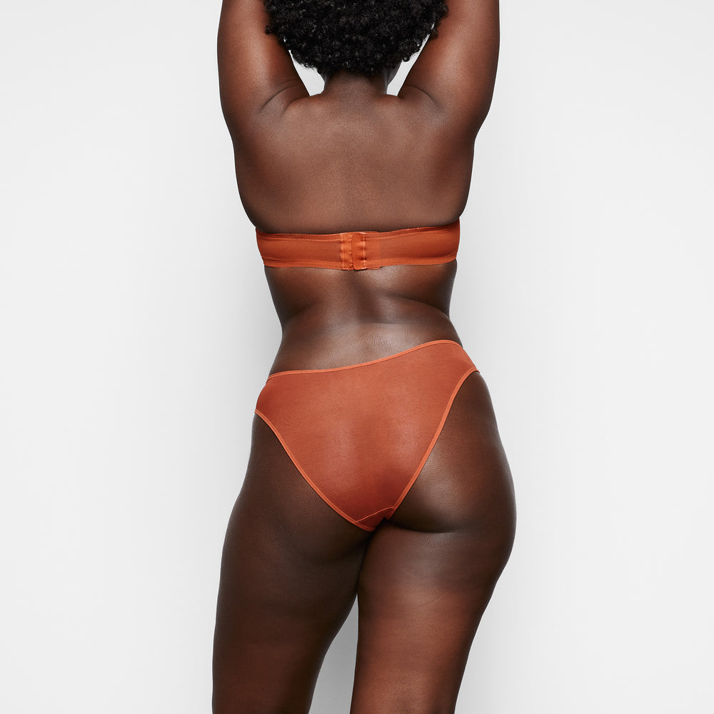Skims ULTRA FINE MESH Strapless Bra Hnede | SUFJ-40639