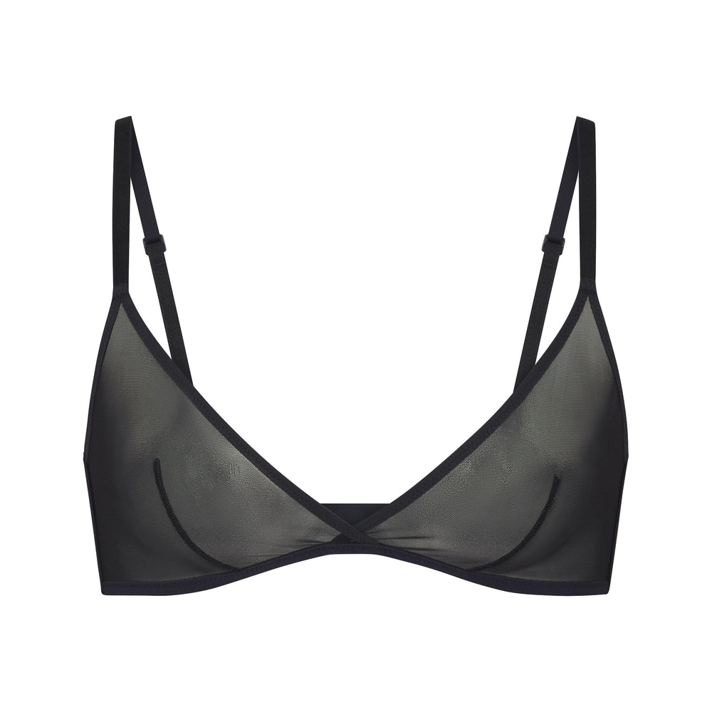 Skims ULTRA FINE MESH TRIANGLE Bralette Čierne | FIEM-72391