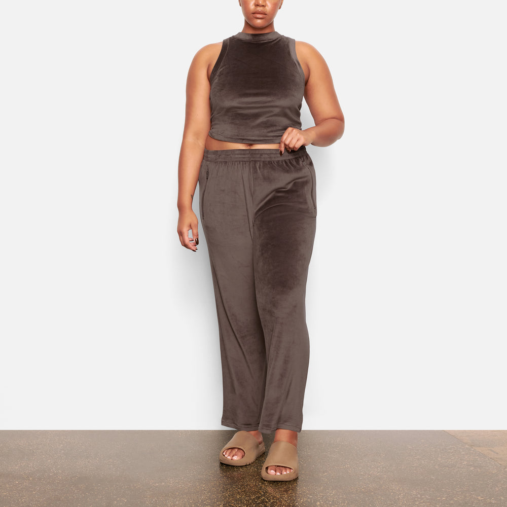 Skims VELOUR CREW NECK Tank Nachový Siva | NBMK-67253