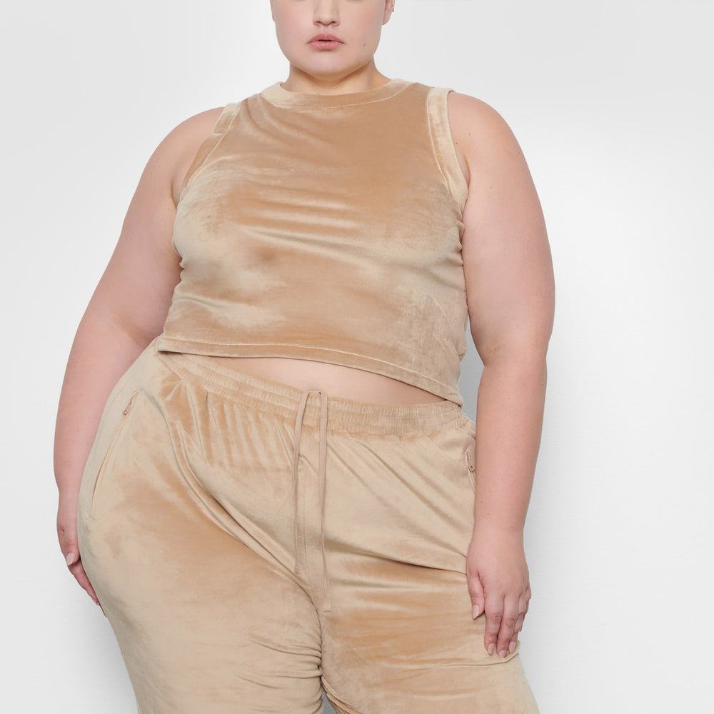 Skims VELOUR CREW NECK Tank Oranžové | BRDT-67590