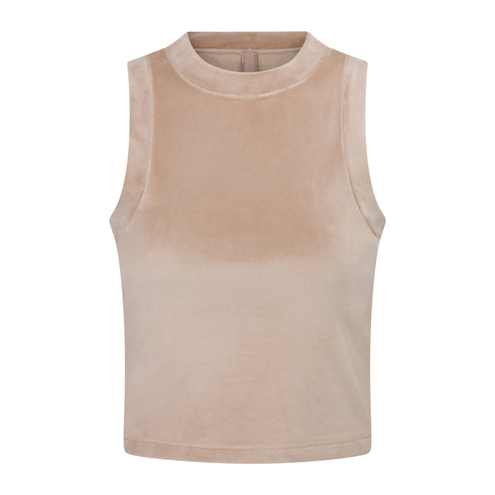 Skims VELOUR CREW NECK Tank Oranžové | BRDT-67590
