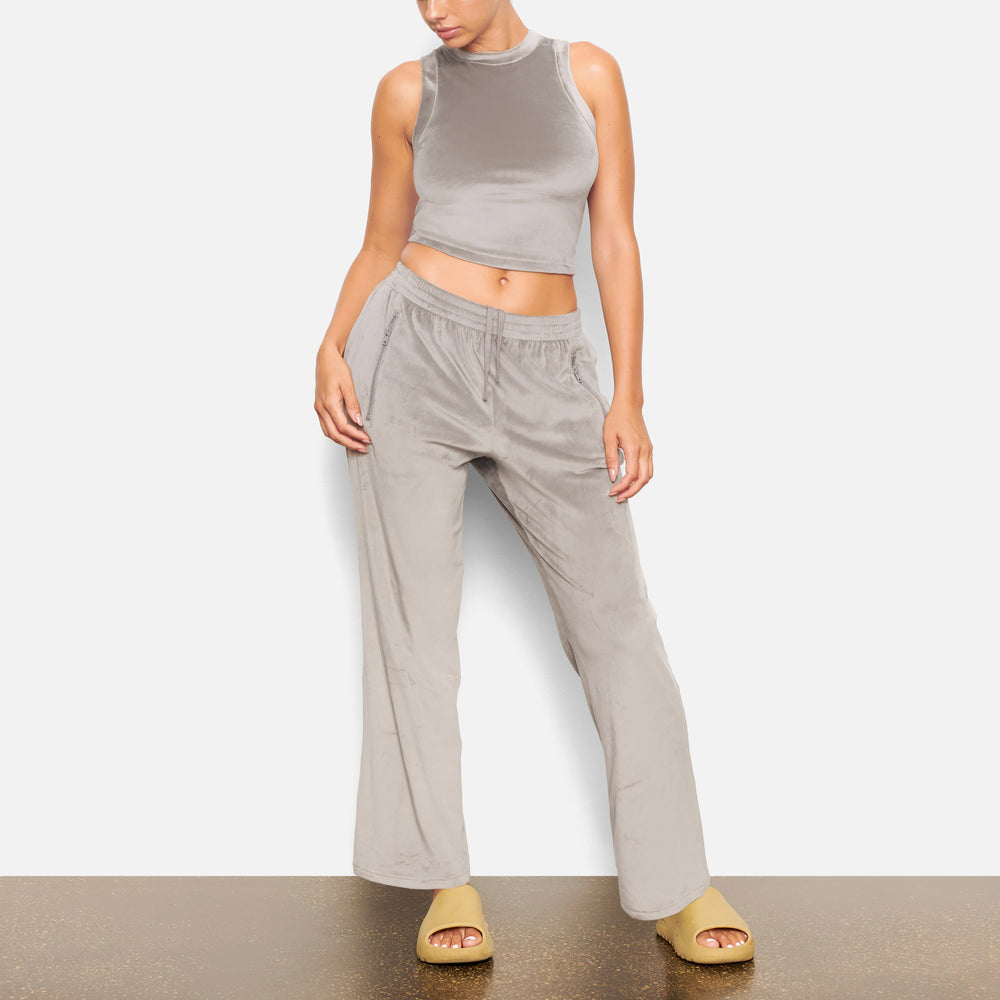 Skims VELOUR CREW NECK Tank Siva | NJUS-73685