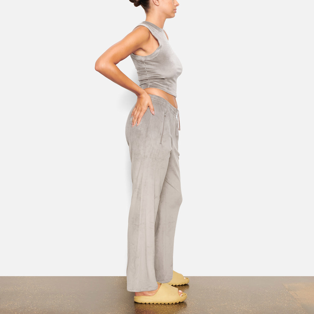 Skims VELOUR CREW NECK Tank Siva | NJUS-73685