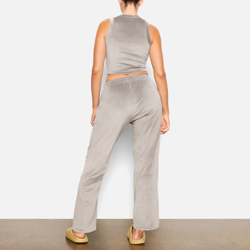 Skims VELOUR CREW NECK Tank Siva | NJUS-73685