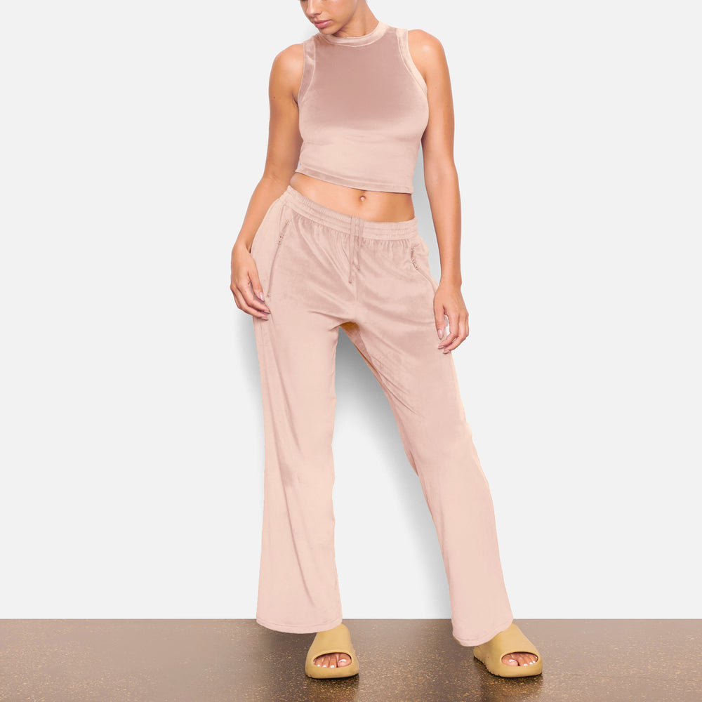 Skims VELOUR CREW NECK Tank Svetlo Ruzove | UPFK-13708