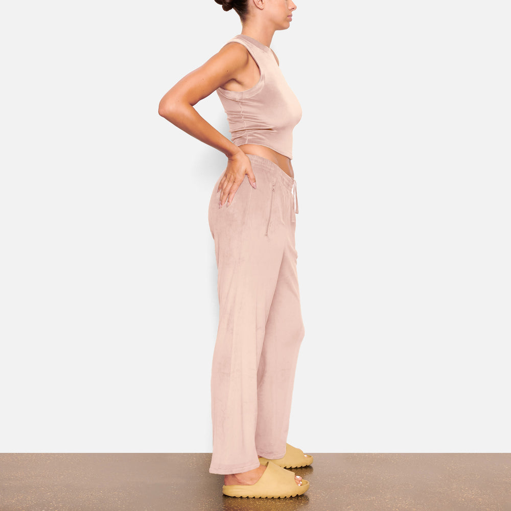 Skims VELOUR CREW NECK Tank Svetlo Ruzove | UPFK-13708